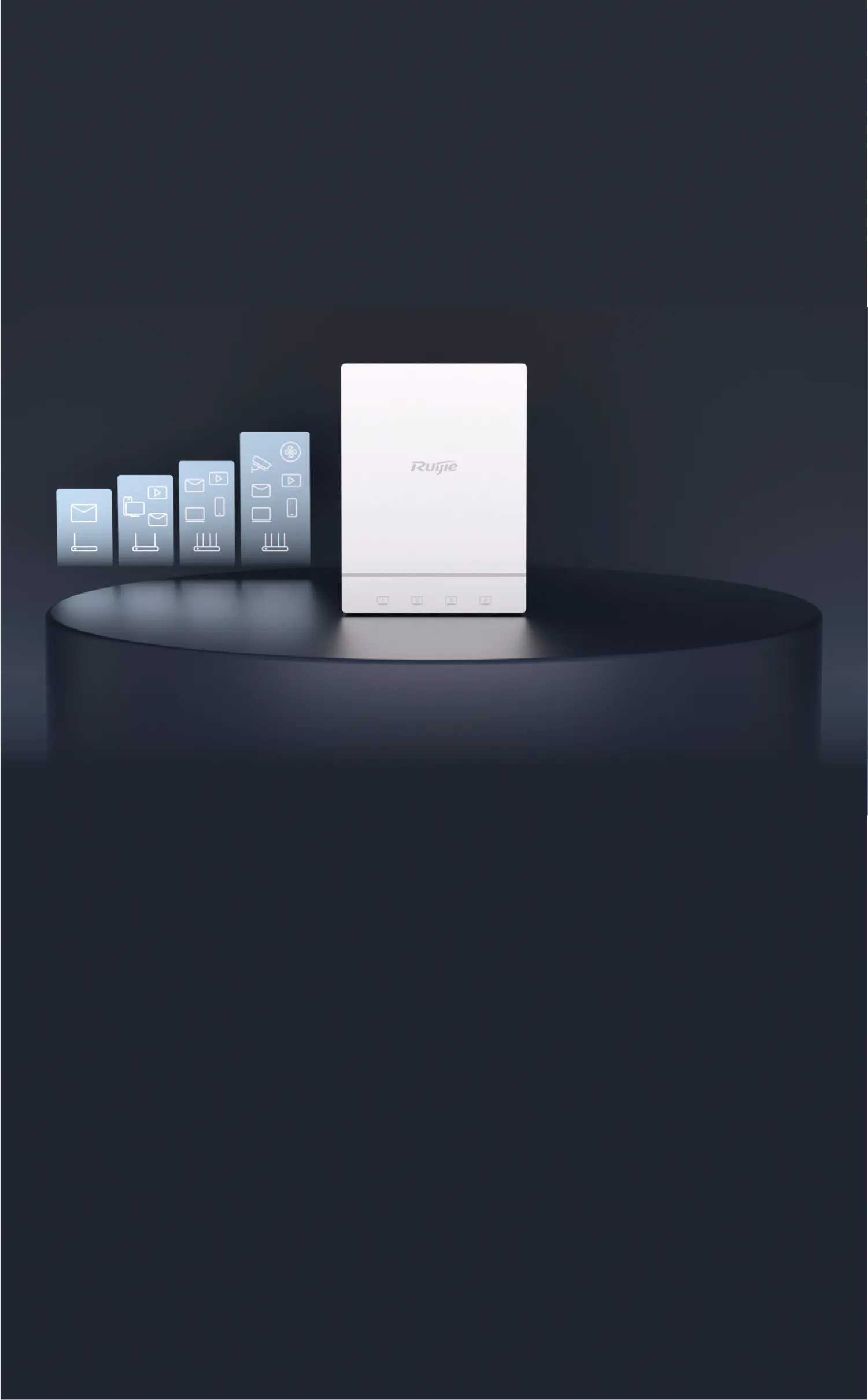 Wall-Plate Access Points RG-AP180(V3), Wi-Fi 6 Dual-Radio 2.976
